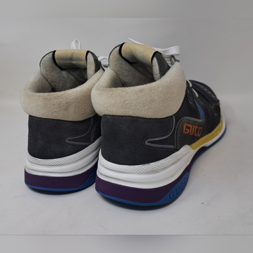 Gucci Men's Ultraspace Mid Top Sneakers Shoes Lace Up Velcro Strap Size 9 US - Picture 10 of 16